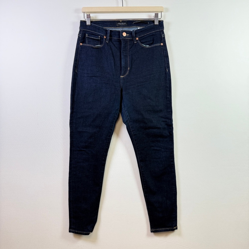 BANANA REPUBLIC Dark Wash High-Rise Skinny Premium Denim‎ Jeans 30 Petite